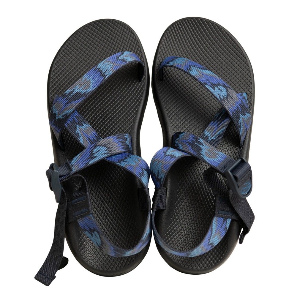 Chaco Z/1 Sandals Mens Sz 13 Blue Black Geometric GorpCore Arch Support Rugged